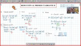 2° I  REDUCCIÓN AL PRIMER CUADRANTE II [upl. by Noemad]