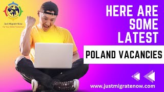 Latest Poland Jobs  Just Migrate Now [upl. by Nada532]