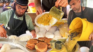 Oldest DAL CHAWAL Wala  Pakistani Street Food Daal Chawal Just Rs 100 Dhaba Style Memoni Dal Rice [upl. by Levenson]