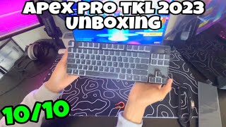 Steelseries Apex Pro TKL 2023 UNBOXING  Fortnite POV Gameplay 🌟 [upl. by Hesther]