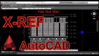 How to add Xref file in AutoCAD 2016 [upl. by Bobby]