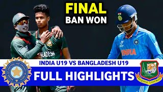 Full Highlights  India Vs Bangladesh U19 Asia Cup Match 15 Final 2024  IND VS SL [upl. by Eesac]