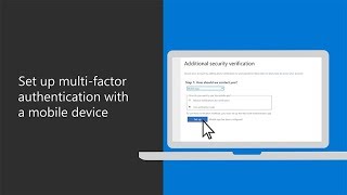 Set up multifactor authentication with a mobile device in Microsoft 365 Business [upl. by Bushey]