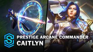 Prestige Arcane Commander Caitlyn Skin Spotlight  PreRelease  PBE Preview  League of Legends [upl. by Aronoh]