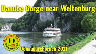 Danube Gorge near Weltenburg From Kelheim to Weltenburg [upl. by Sahpec38]