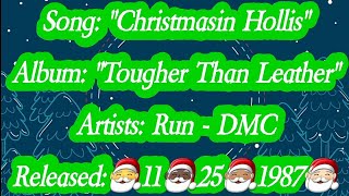 Run DMC  Christmas in Hollis Lyrics [upl. by Nareik]