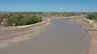 Wixom Lake becomes muddy field after dam failures [upl. by Nosirb488]