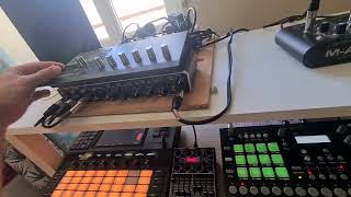 Techno Jam  Elektron Analog Rytm  Akai FORCE  Waldorf Pulse2  Faderfox UC4  124bpm [upl. by Aivun413]