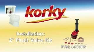 How to install a Korky EasyADJUST Flush Valve Kit [upl. by Aloysia336]