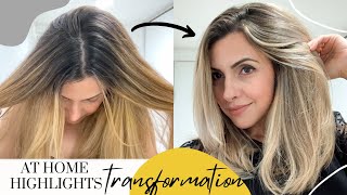 Highlighting HAIR TRANSFORMATION AT HOME Tutorial [upl. by Otilrac597]