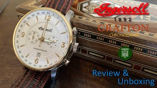 Ingersoll quotThe Graftonquot Chronograph 50m Watch  Review amp Unboxing I00602  Miyota OS21 [upl. by Bobina]