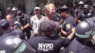 ARRESTS at Citibank HQ during “Summer of Heat” Climate Protest  NYC [upl. by Myrtice]