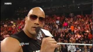 The Rock Returns to Monday Night Raw HD 21411  Part 1 [upl. by Morlee]