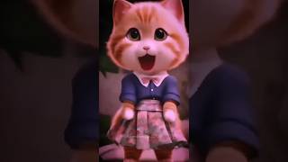 Cute Cat Dancing Video😍Ban ke Kabootari shorts viralvideo trending viralshort cute dance cat [upl. by Icyak]