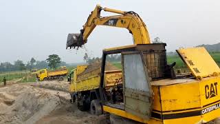 EXTREME MUD LOADING with 3 JCB 3dx and Tata 2518 Truck 36 [upl. by Namaj]