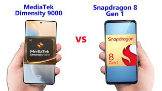 Snapdragon 8 Gen 1 vs MediaTek Dimensity 9000 chipset comparison [upl. by Flinn521]