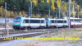 des trains qui passent  MODANE 12 et 13 octobre 2017 partie 12 [upl. by Torre]