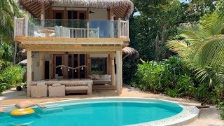 Soneva Fushi  Two Bedroom Crusoe Villa Suite with Pool  649 sqm  4K [upl. by Anivle409]