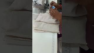 Shoulder placket serging kaizen sewing tirupur machine garments sewinghacks factory tailor [upl. by Alema]