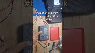 Insulation resistant tester unit ut501a biasteknik [upl. by Natrav]