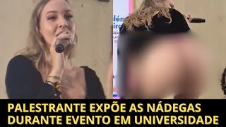 Palestra “educando com o c” tem rebolado com nádegas de fora na UFMA [upl. by Anauqes296]