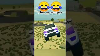 Thar vs scorpio jump challenge🔥🔥shubham sharma 1414shortstrending [upl. by Bisset]