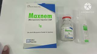 Maxnem 500mg Injection Uses in UrduMaxnem 1g Injection Uses Meropenem 500mg Injection Maxnem Inj [upl. by Neau]