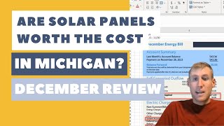 When you get solar panels in Michigan  December Review [upl. by Einnad]