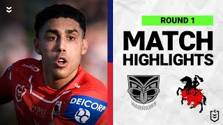 New Zealand Warriors v St George Illawarra Dragons  Match Highlights  Round 1 2022  NRL [upl. by Etnuaed112]