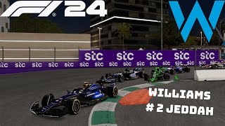 F1 24 Williams Kariyeri Full Race Bölüm 2 Saudi Arabia GP  Olaylar Olaylar 3 Kırmızı Bayrak [upl. by Nytsua]