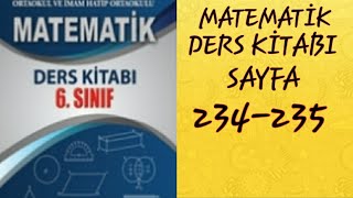 6SINIF MATEMATİK ATA YAYINLARI SAYFA 234235  MATEMATİK DERS KİTABI  MATEMATİK KİTABI [upl. by Scriven]