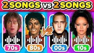 7080s vs 0010s Save One Song 🎵 2 SONGS vs 2 SONGS  Music Quiz Challenge [upl. by Asaert]