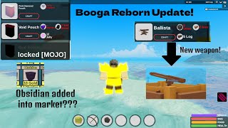 UPDATE Booga Booga REBORN  Codes Changes amp NEW Items [upl. by Zanas]