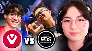 Kyedae Reacts To Sentinels vs EDG  VCT Champions Seoul 2024  Playoffs [upl. by Baron133]