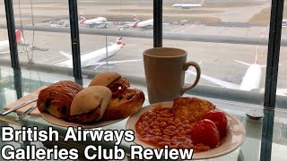 British Airways Galleries Club Lounge South Review  Terminal 5  London Heathrow [upl. by Hilton698]