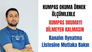 KUMPAS OKUMA ÖRNEK ÖLÇÜMLERLEMAKİNE TASARIM TEKNOLOJİSİ ALANI [upl. by Arodal]