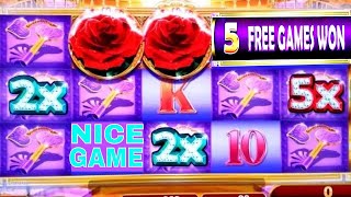 Sparkling Roses Slot Machine ★BIG WIN★ Line Hit amp 750 Max Bet Bonuses Won  NICE GAME [upl. by Berty]