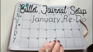 Bullet Journal 2024 Setup  January ReDo [upl. by Yeldoow763]