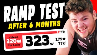 How Much Faster After 6 Months Of Cycling  New Ramp FTP Test [upl. by Ahsinoj]