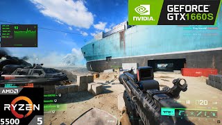 GTX 1660 SUPER  Ryzen 5 5500  Battlefield 2042  1080p Tested in 2024 [upl. by Ianteen]