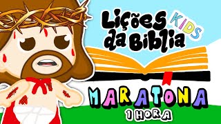 1H de Desenho Bíblico  MARATORA  LIÇÕES DA BÍBLIA KIDS [upl. by Elleiand]