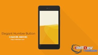 Xamarin Android Tutorial  Elegant Number Button [upl. by Anoniw]