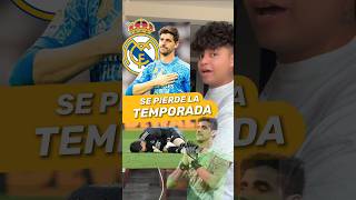 THIBAUT COURTOIS SE PIERDE LA TEMPORADA 😖shortvideo shorts viral video youtube football [upl. by Sateia86]