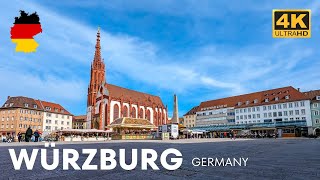 Würzburg Germany A Walking tour in 2024 I Travel Germany I 4K HDR [upl. by Hailahk632]