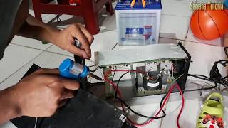 CARA RAKIT UPS INVERTER AKI EXTERNAL [upl. by Skardol]