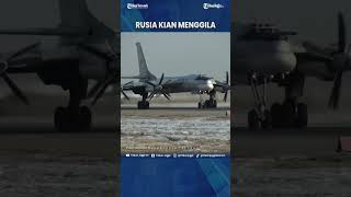 RUSIA KERAHKAN PESAWAT TEMPUR TUPOLEV TU 142 BEAR PENDETEKSI KAPAL SELAM NUKLIR MUSUH Shorts [upl. by Gnof]