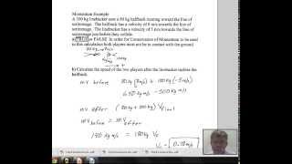 Conserve Momentum Inelastic Collision Football tackling [upl. by Oedama]