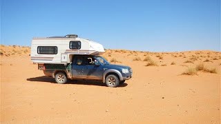 How we load our demountable camper onto our pickup truck [upl. by Rairb]