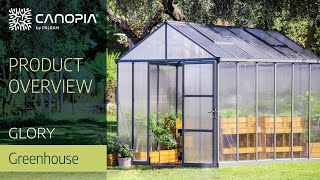 Glory DIY Polycarbonate Greenhouse Kit  Canopia by Palram [upl. by Livvyy408]