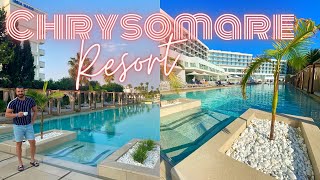 CHRYSOMARE BEACH HOTEL amp RESORT  Full Hotel Tour  Ayia Napa Cyprus Vlog [upl. by Eissirc]